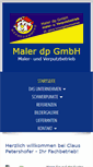 Mobile Screenshot of maler-dp.de