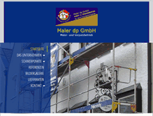 Tablet Screenshot of maler-dp.de